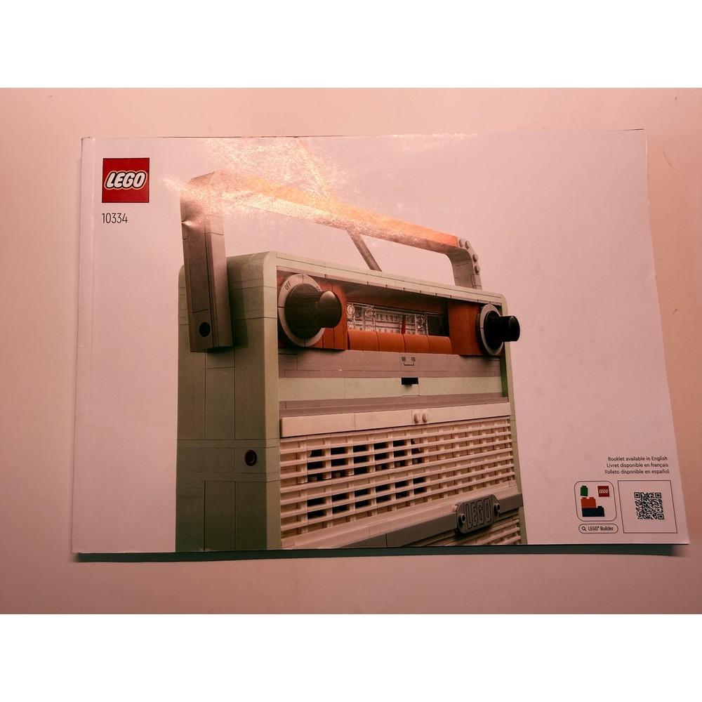 LEGO Icons Retro Radio 10334 Instruction Manual Building Guide Only